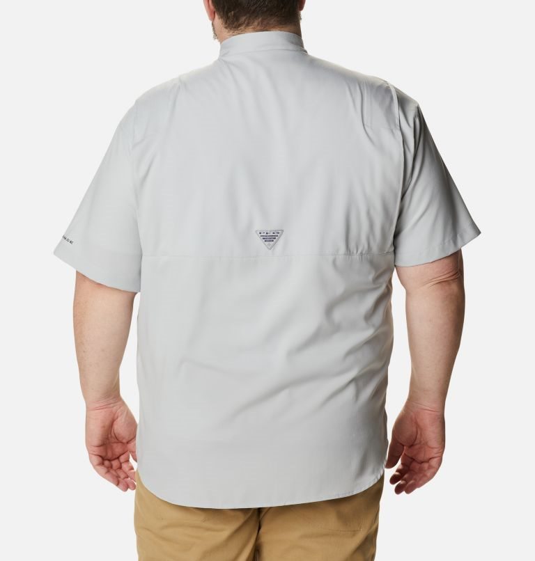 Men's Columbia PFG Tamiami II Short Sleeve Shirts Light Grey | Plus Size CA-I3L16
